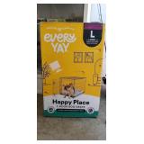 (1) Happy Place Pet Crate (Large /