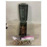 Plastic Ammo Case With Loose .45 Ammo