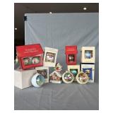 Tray Lot of Hallmark Ornaments w/Musical Decor