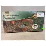 Sealed Barrel Or Planter Fountain Kit