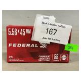 (20) Rounds Of 5.56 x 45mm Ammo