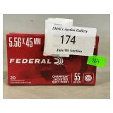 (20) Rounds Of 5.56 x 45 Ammo