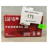 (20) Rounds Of 5.56 x 45mm Ammo