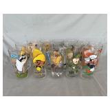 (16) Cartoon Character Pepsi Glasses