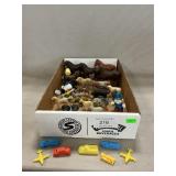 Vintage Plastic, Rubber & Metal Animal, Figures,