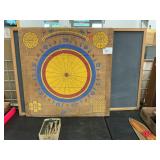 Vintage Dartboard, Chalkboard