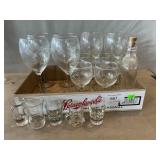 Lot Of Princess House Stemware, Shot Glasses,