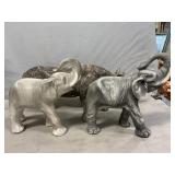 Plaster Elephants, Porcelain Rhinoceros (Paint