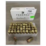 (50) Rounds Of Federal 9mm Luger Ammo