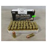 (50) Rounds Of Blazer .45 Auto Ammo