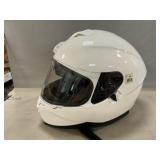 White Scorpion Motorcycle Helmet, Size XXL