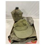 Military Duffel Bag, Canteen, Mess Kit, Hat,