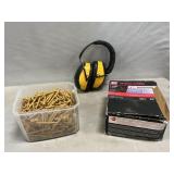 Safety Headphones, Drywall Screws