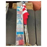 Pair Of Flags With Poles