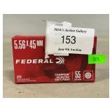 (20) Rounds Of 5.56 x 45mm Ammo