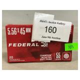 (20) Rounds Of 5.56 x 45mm Ammo