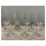 Duncan & Miller Teardrop Champagne Glasses &