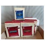 (11) Hallmark Train Ornaments