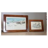 (2) Framed Prints (11"ï¿½9" & 16"ï¿½12")