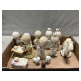 Precious Moments Nativity Figures