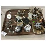 Tray Lot Of Fishing Reels, Fishing Supplies