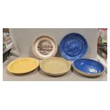 (5) Assorted Pie Plates (One Vintage Stangl
