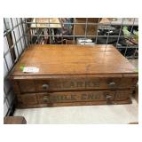 Antique Wooden Clarkï¿½s Spool Cabinet