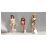 (3) Vintage Dolls (1967 Twist 'N Turn Cassey