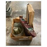 Box Lot With Vintage Banthrico Car Bank, Painted