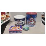 Box Lot Of Assorted Tins