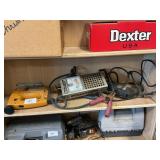Shelf Lot With B & D Scrollsaw & 3/8' Drill,