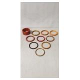 (10) Vintage Bakelite Bangle Bracelets
