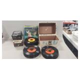 (75) Assorted Vintage '45' Records w/ Carry Case