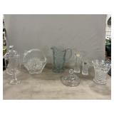 Imperial ï¿½Cosmosï¿½ Pitcher, Hofbauer Glass Basket,