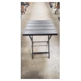 (1) Metal Folding Side Table (16.5'ï¿½16.5'ï¿½19.5')