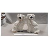 (2) Berwick Staffordshire Gold Spaniel Figurine
