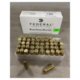 (50) Rounds Of 9mm Luger Ammo