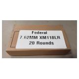 (20) Rounds Federal 7.62MM XM118LR Ammo (Factory