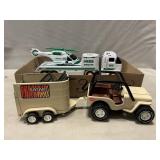 Vintage Tonka Safari Jeep & Trailer, Hess Truck