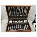 Heirloom Silverplate Flatware In Chest