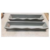 (2) Wooden Planters (36'ï¿½8'ï¿½6')