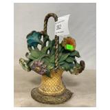 Cast Iron Basket Doorstop