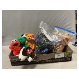 Wooden Blocks, Plastic Figure Assortment, Ty &