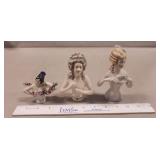 (3) German Porcelain Half Dolls