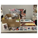 Sports Box Lot With Upper Deck Dominoï¿½s Football