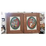 (2) Wooden Art Wall Hangers (17'ï¿½21')