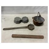 Cast Iron Pot With Lead, Lead, Smelting Ladle