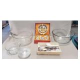 Asian Inspired Tea Set, Assorted Glass Bowls &
