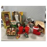 Vintage Christmas Decor, Lefton Reindeer, Angel