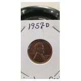 (1) 1957-D Lincoln Cent Coin
